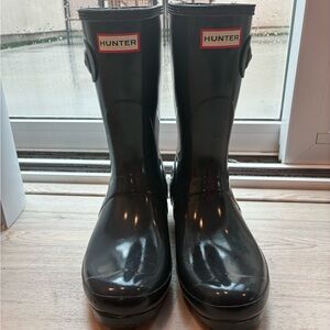 HUNTER ORIGINAL SHORT GLOSS RAIN BOOTS